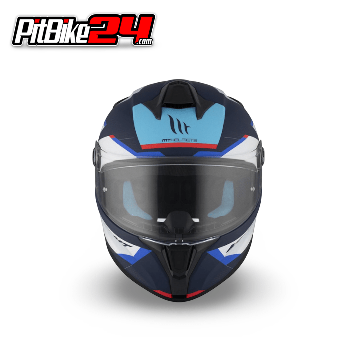CASCO MT HELMETS FF106B TARGO S KAY AZUL MATE-BLANCO.