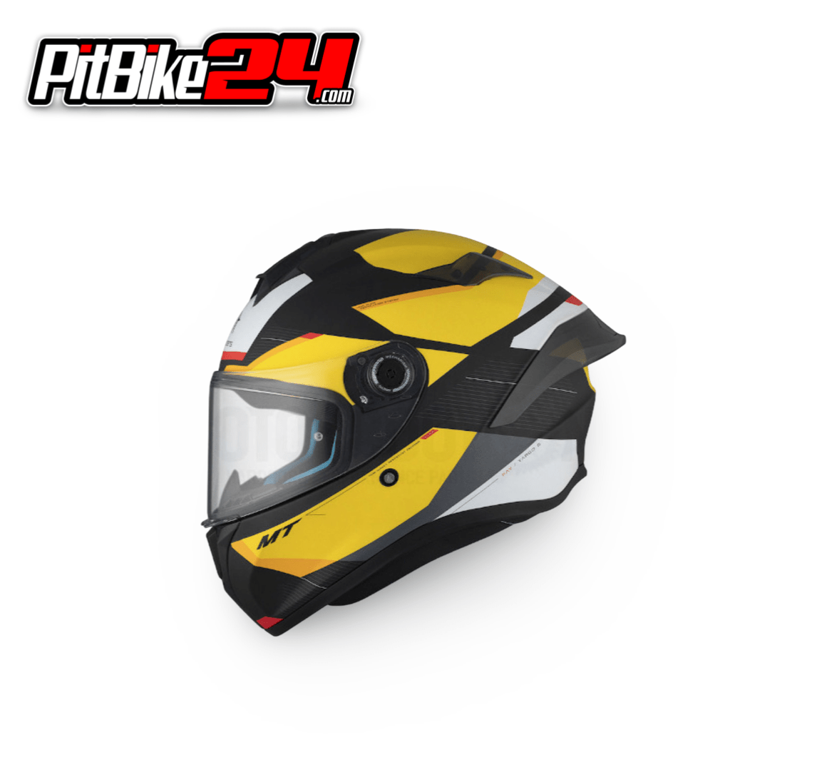 CASCO MT HELMETS FF106B TARGO S KAY AMARILLO MATE-NEGRO