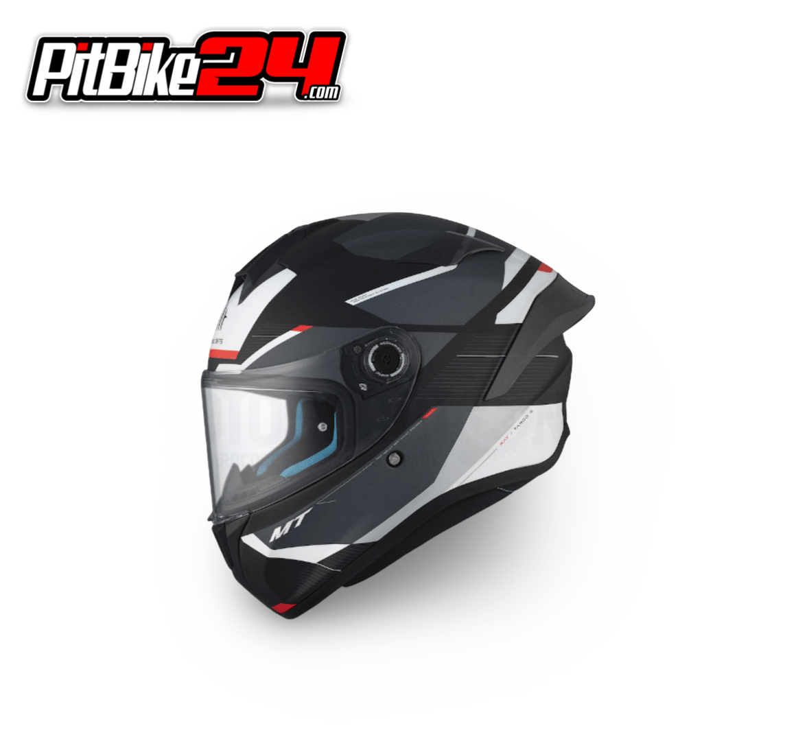 CASCO MT HELMETS FF106B TARGO S KAY NEGRO MATE-BLANCO