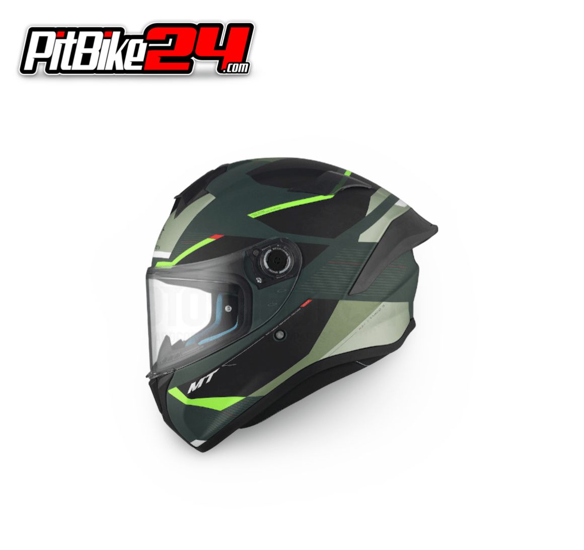 CASCO MT HELMETS FF106B TARGO S KAY VERDE MATE-NEGRO