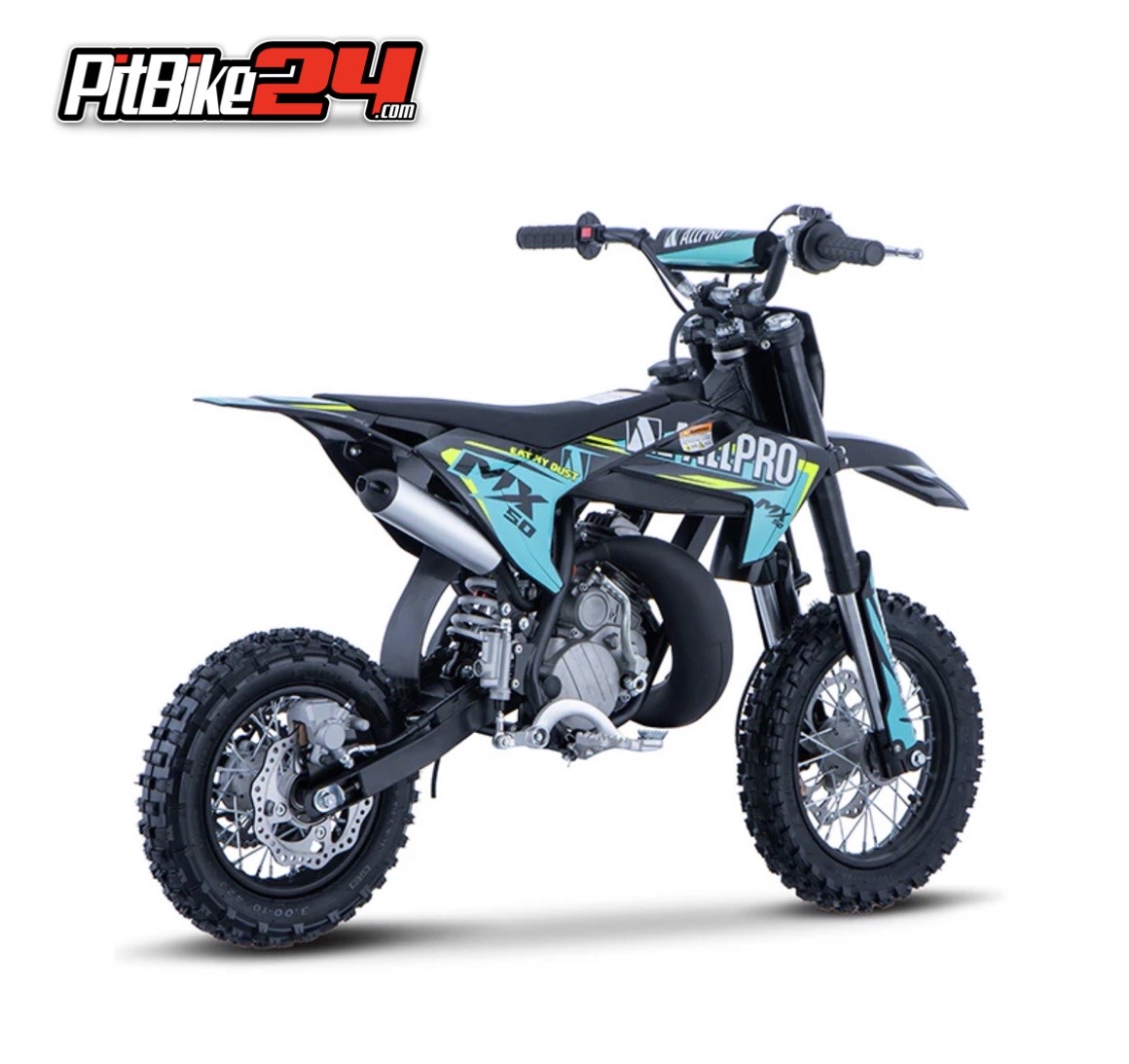 PITBIKE INFANTIL MINICROSS 50CC MX 2T AC LLANTA 12/10 ALLPRO - Imagen 3