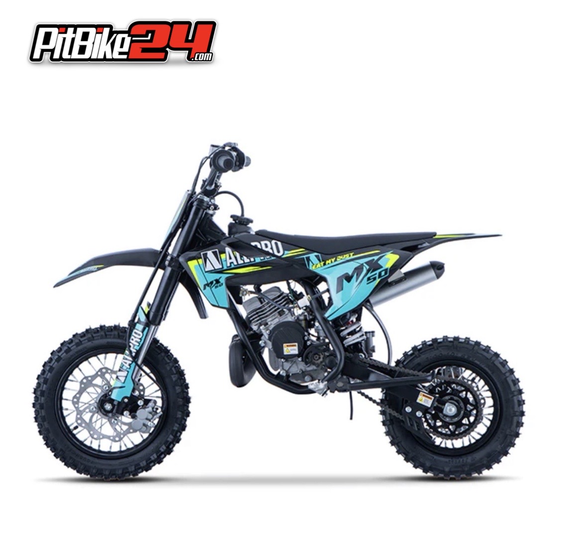 PITBIKE INFANTIL MINICROSS 50CC MX 2T AC LLANTA 12/10 ALLPRO - Imagen 5